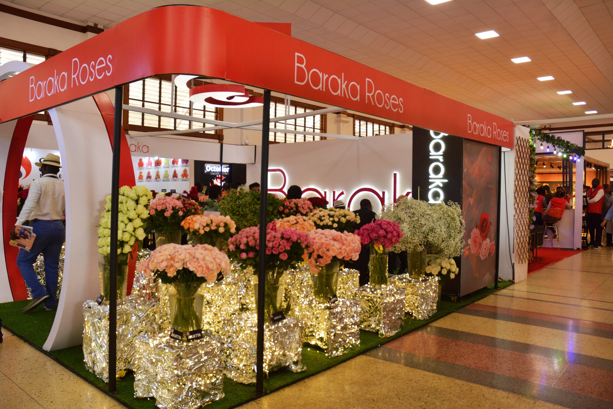 Baraka Roses stand at the IFTEX 2025